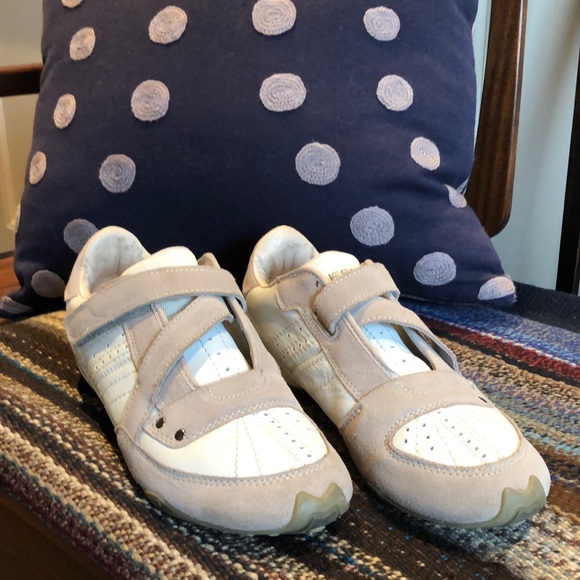 Diesel Shoes - Diesel Gray Leather and Suede Velcro Sneakers